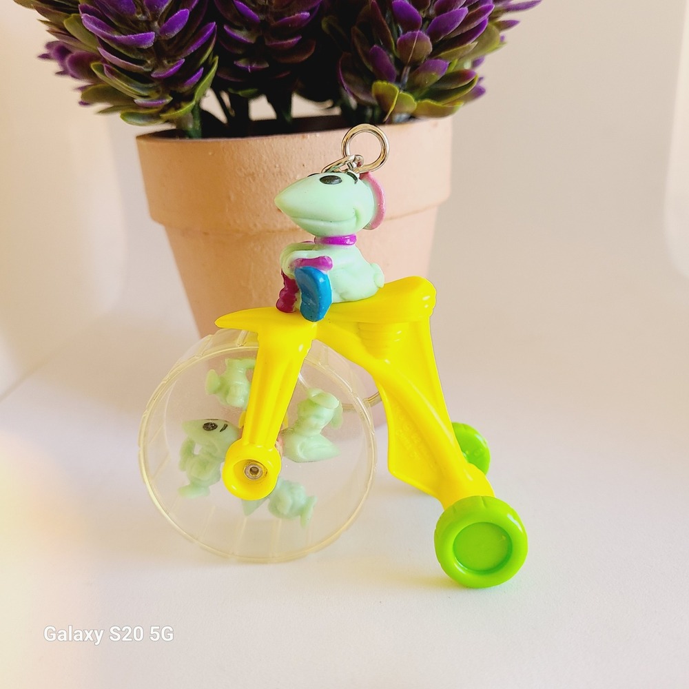 Vintage Toy‎ Story Rex Dinosaur On Tricycle Keychain Charm For Men